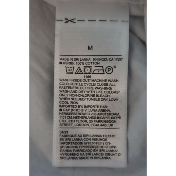 Banana Republic 755610-011 Women Sz M White The Perfect L/S Button-Up Shirt - Picture 5 of 8